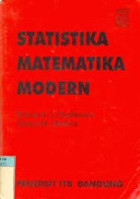 Image of Statistika matematika modern